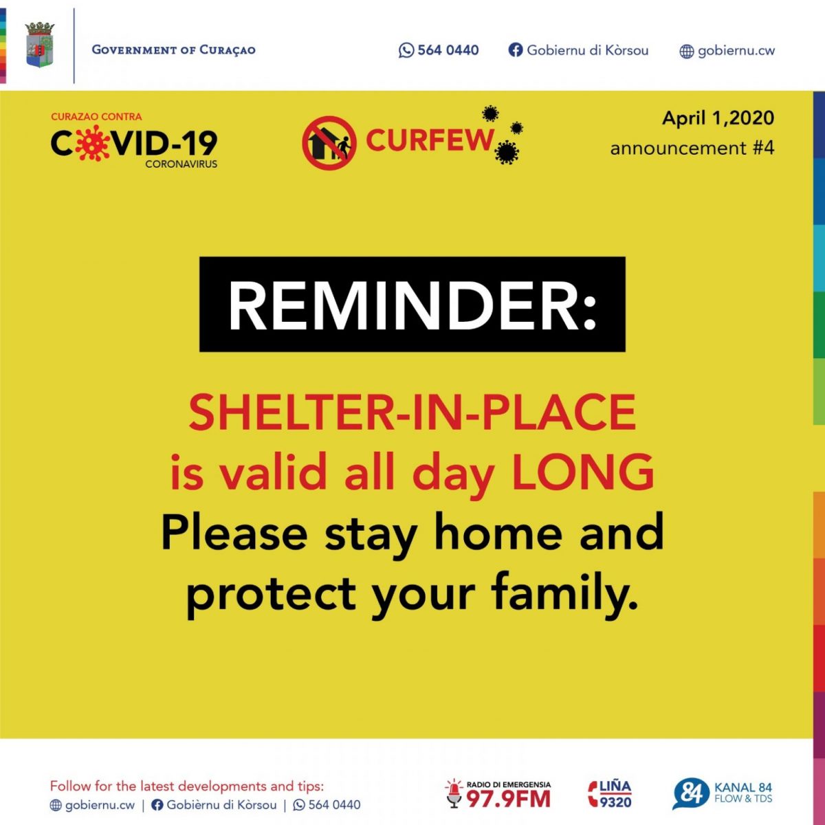 Read more about the article Announcement #4 Curfew Shelter-in-place